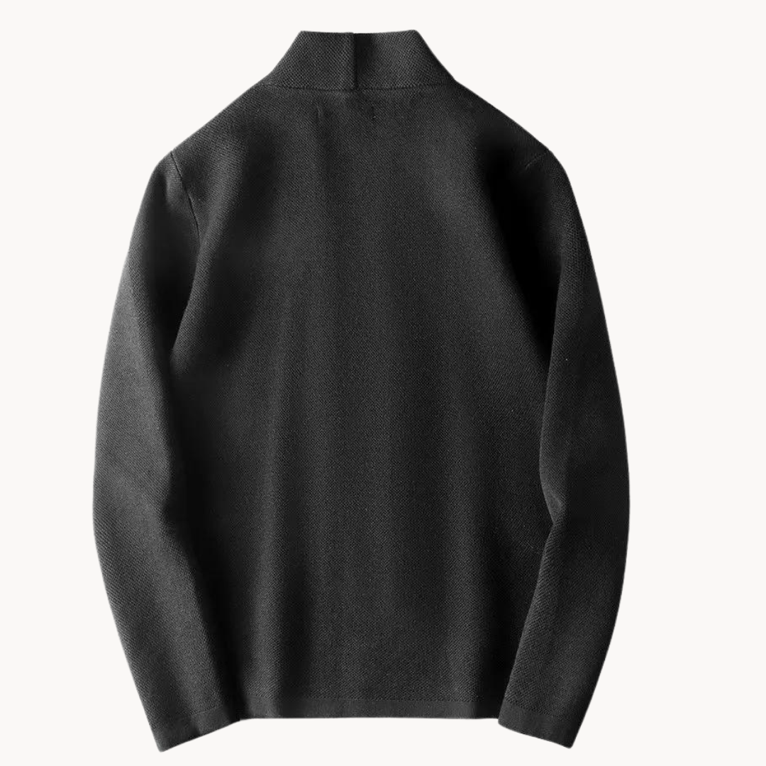 Knit Cardigan – Button Front & Soft Stretch Shape