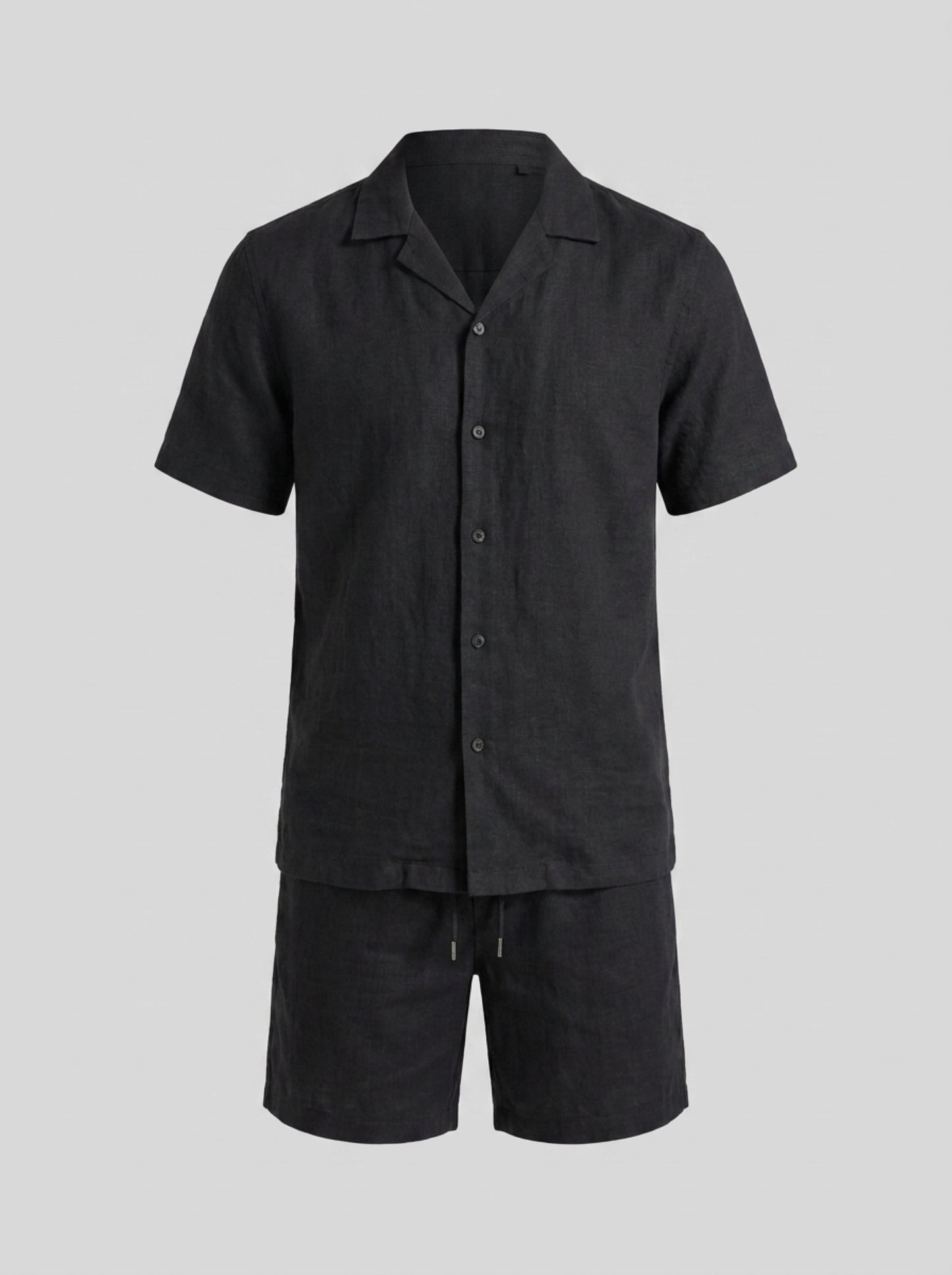 Men's Linen Shirt and Shorts Set