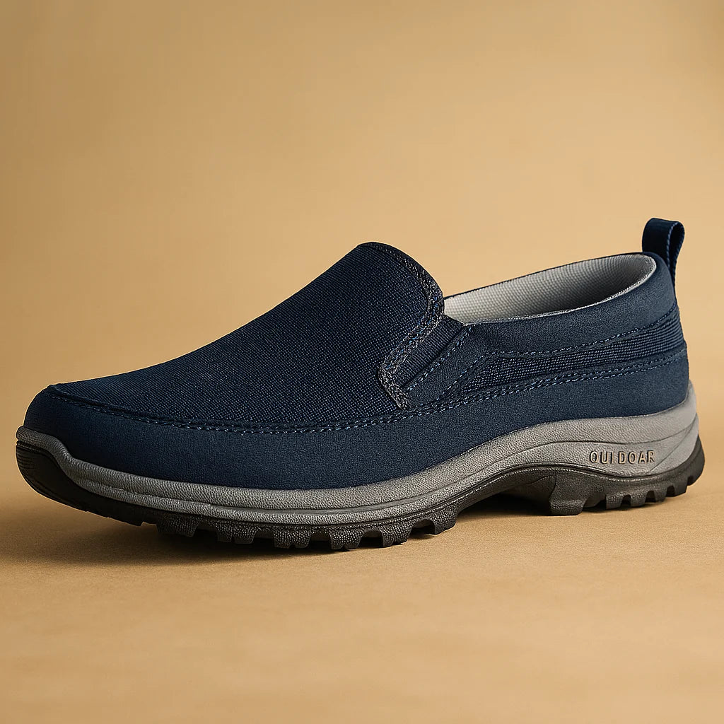 Men's Breathable Slip-On Loafers with Rubber Sole