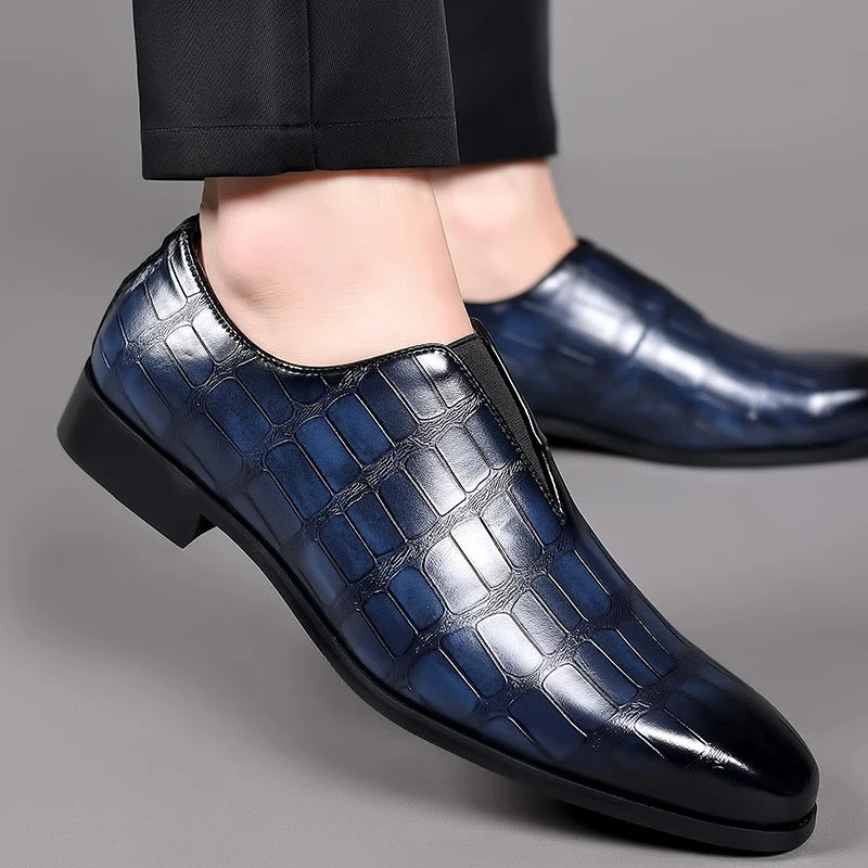 Men's Classic Embossed Leather Dress Shoe