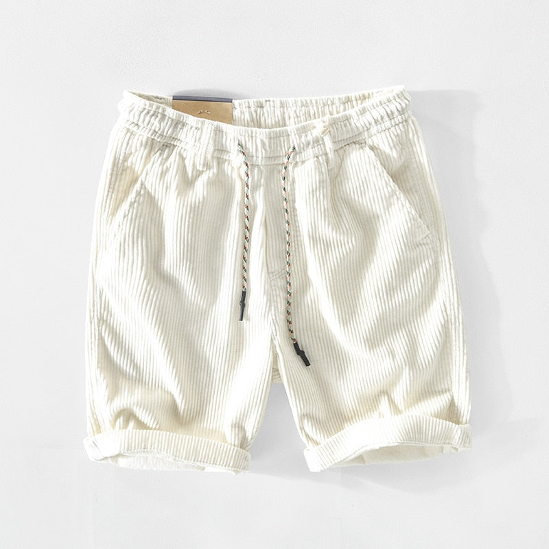 Men's Corduroy Blend Shorts with Pockets