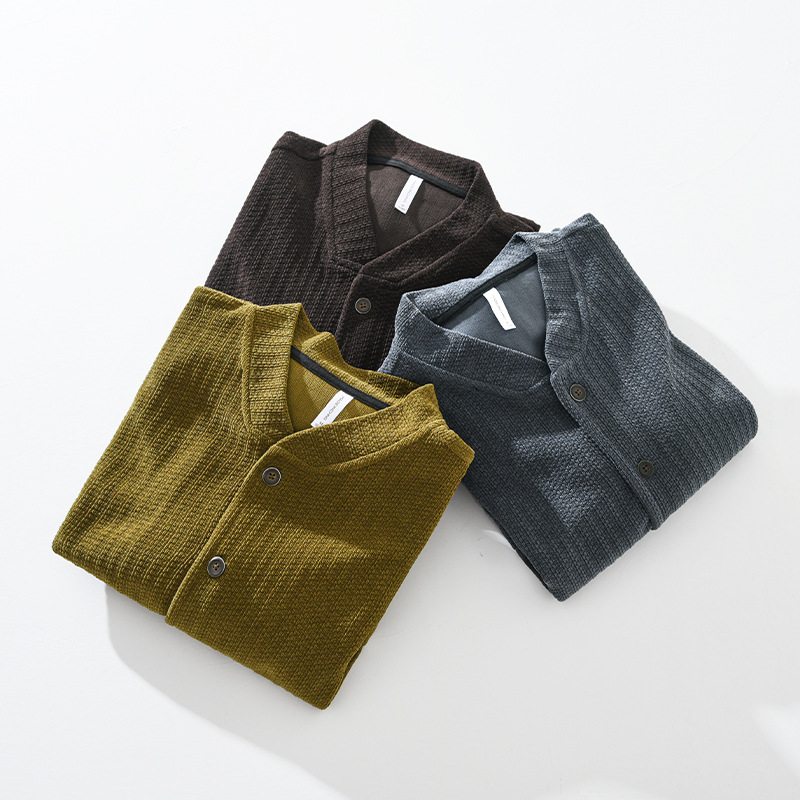 Men's Corduroy Button-Up Jacket