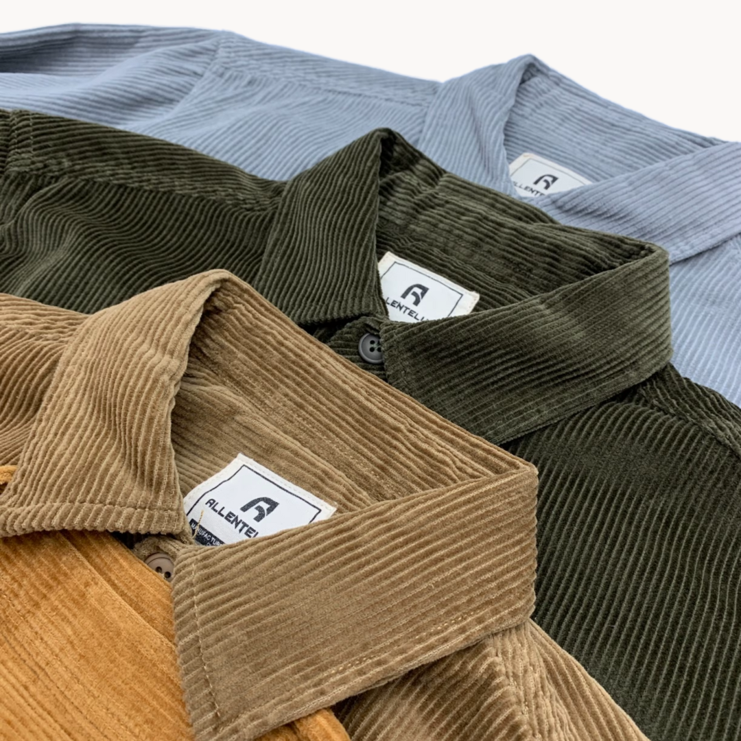 Men's Corduroy Button-Up Shirt