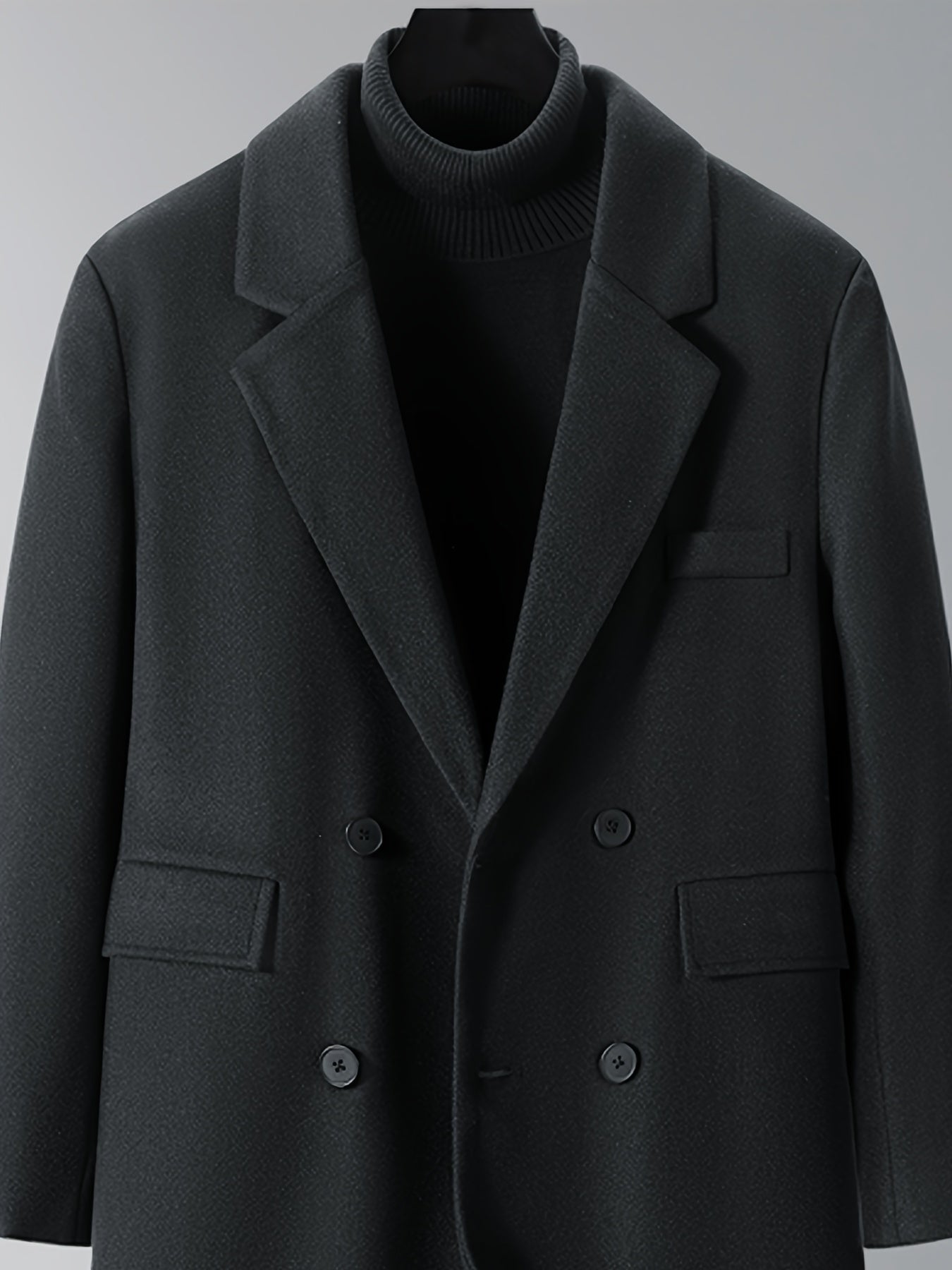 Men's Double Winter Jacket with Pockets