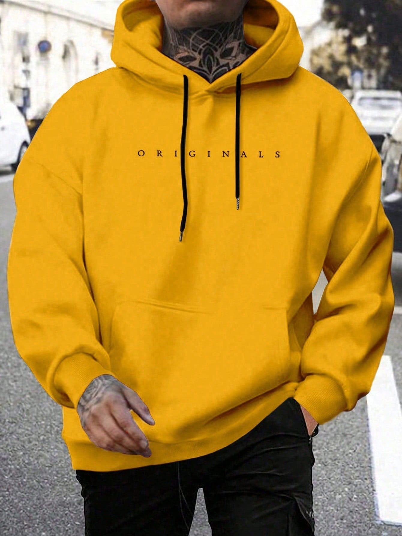 Men's Hooded Letter Print Sweatshirt