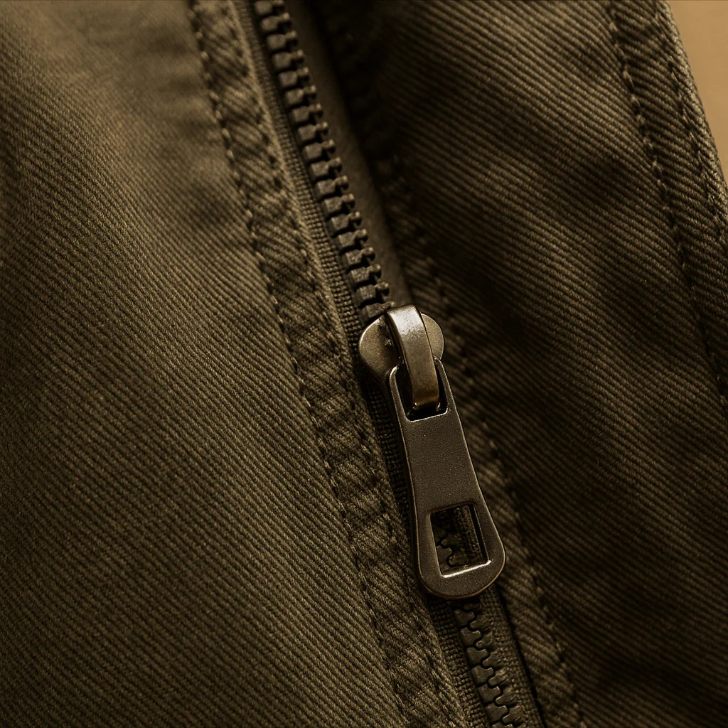 Men's Leather Biker Jacket with Modern Fit