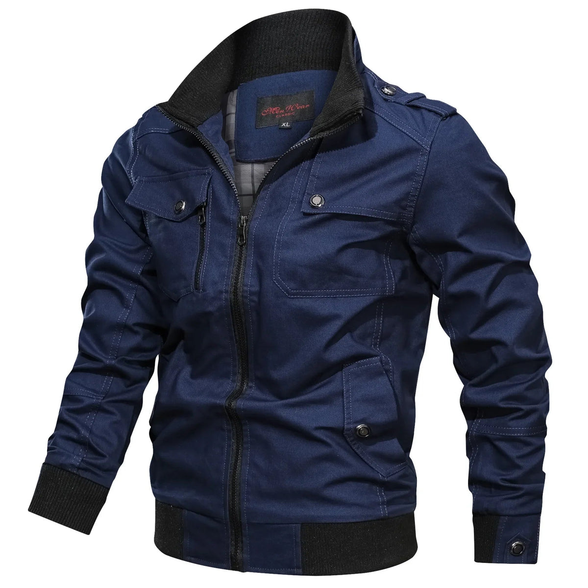 Men's Lightweight Summer Jacket with Zipper and Breathable Fabric