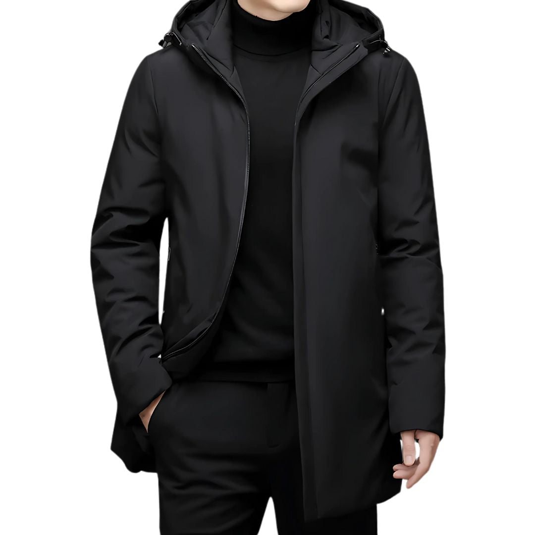 Men's Long Insulated Winter Jacket