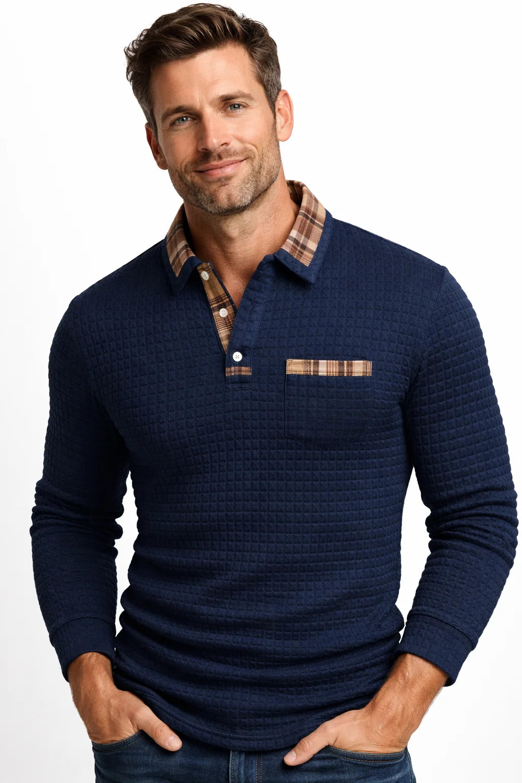 Men's Long Sleeve Polo Shirt