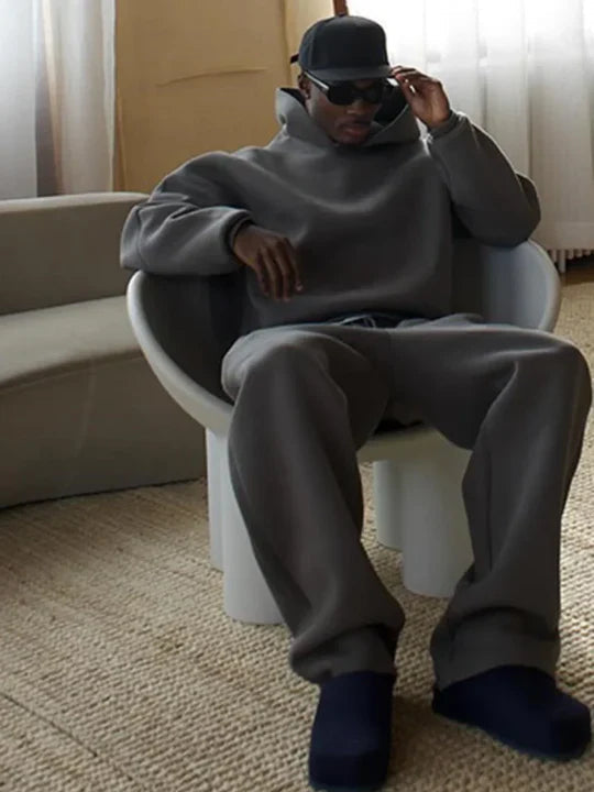 Men's Loose Fit Hoodie and Pants Tracksuit