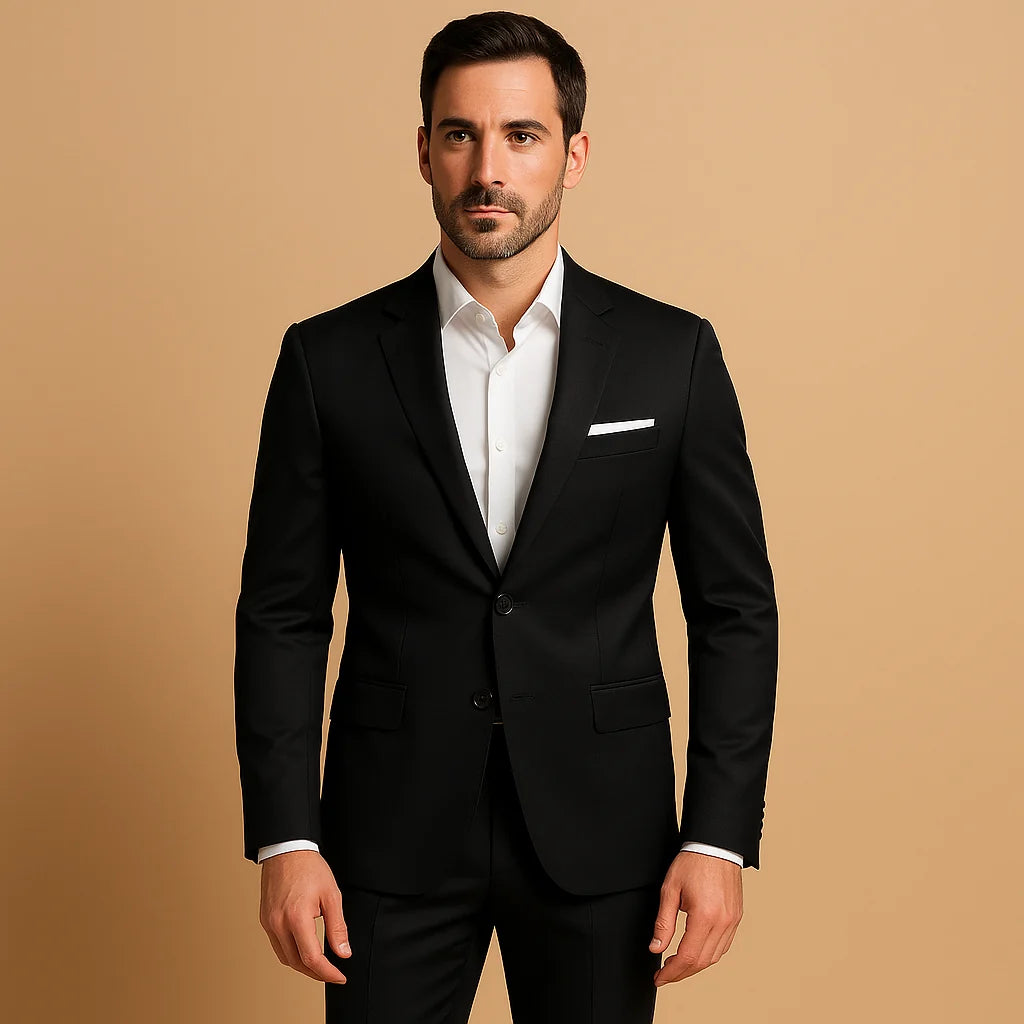 Men's Slim Fit Blazer and Trousers Suit for Weddings and Events