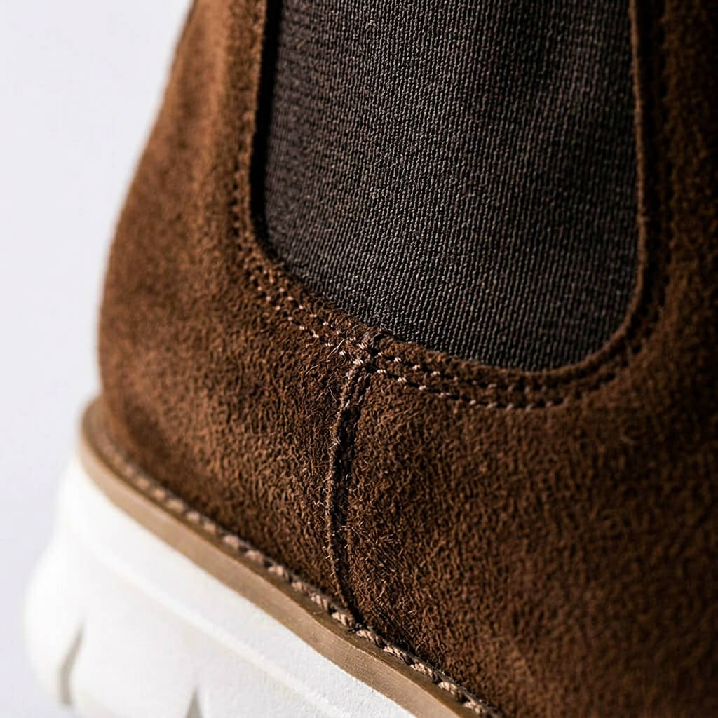 Men's Suede Chelsea Boots - Classic Ankle Boots for Style