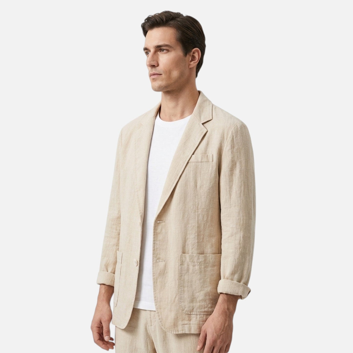 Men's Tailored Linen Blend Blazer