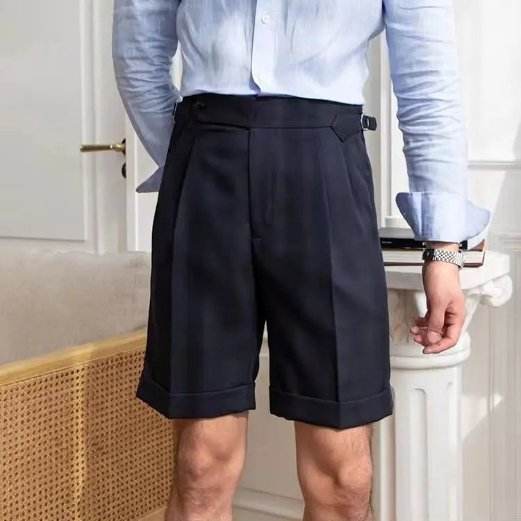 Men's Tailored Pleated Chino Shorts