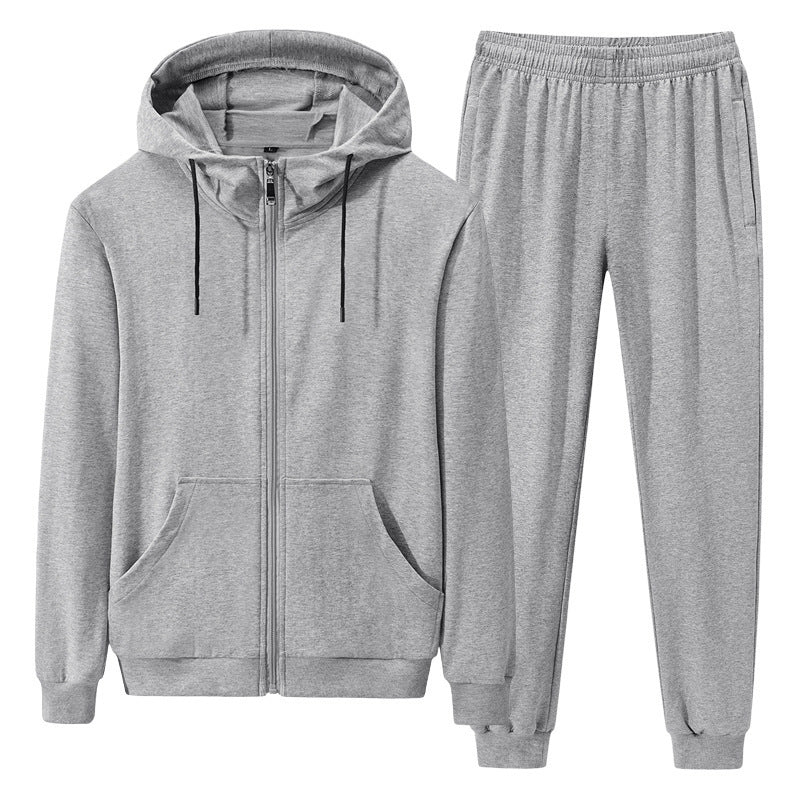 Men's Tracksuit with Breathable Hoodie and Long Sleeves