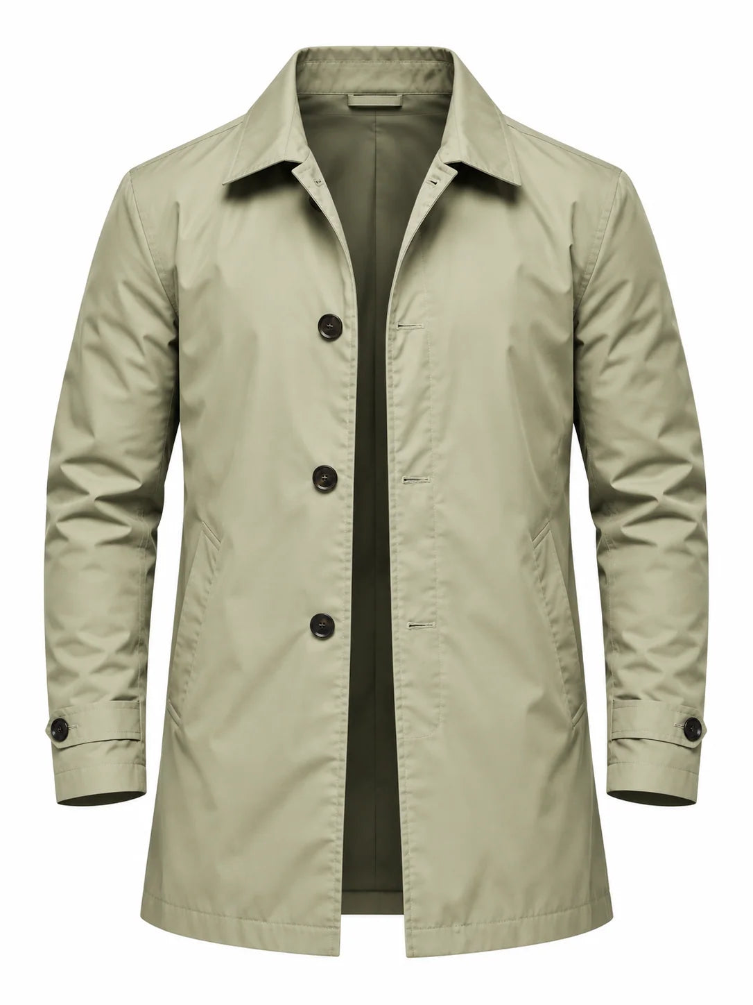 Men's Transitional Jacket with Classic Lapel Collar