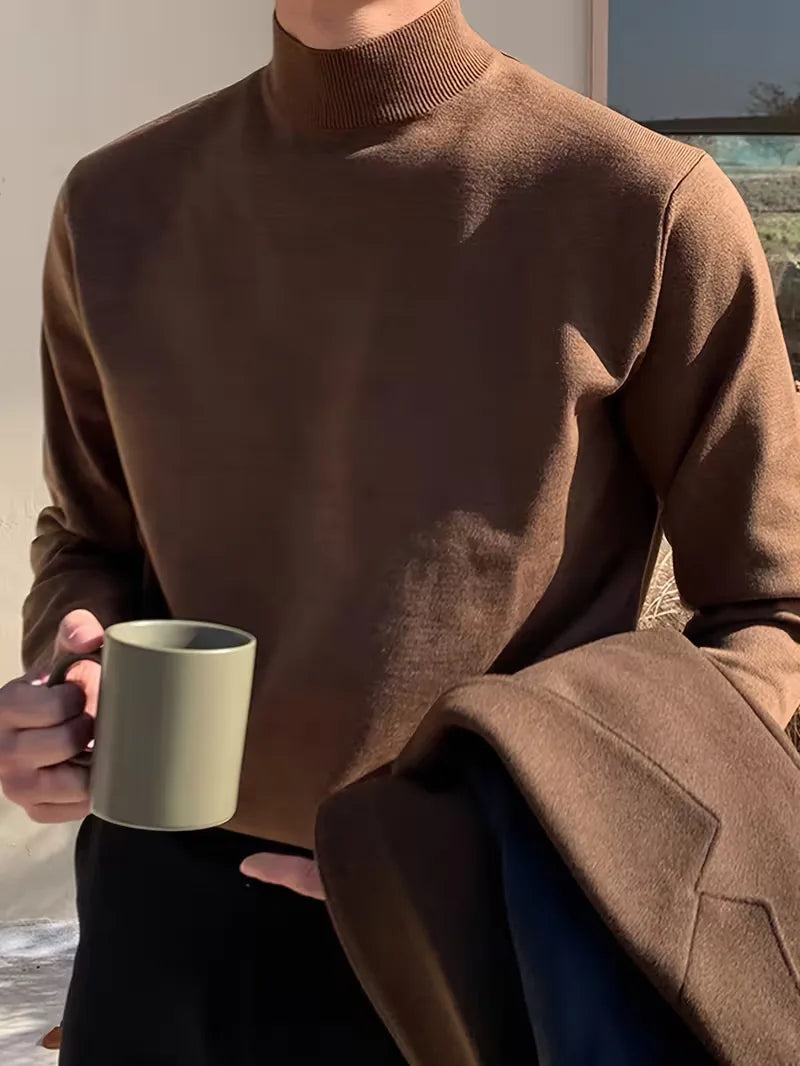 Men's Turtleneck Sweater Long Sleeve