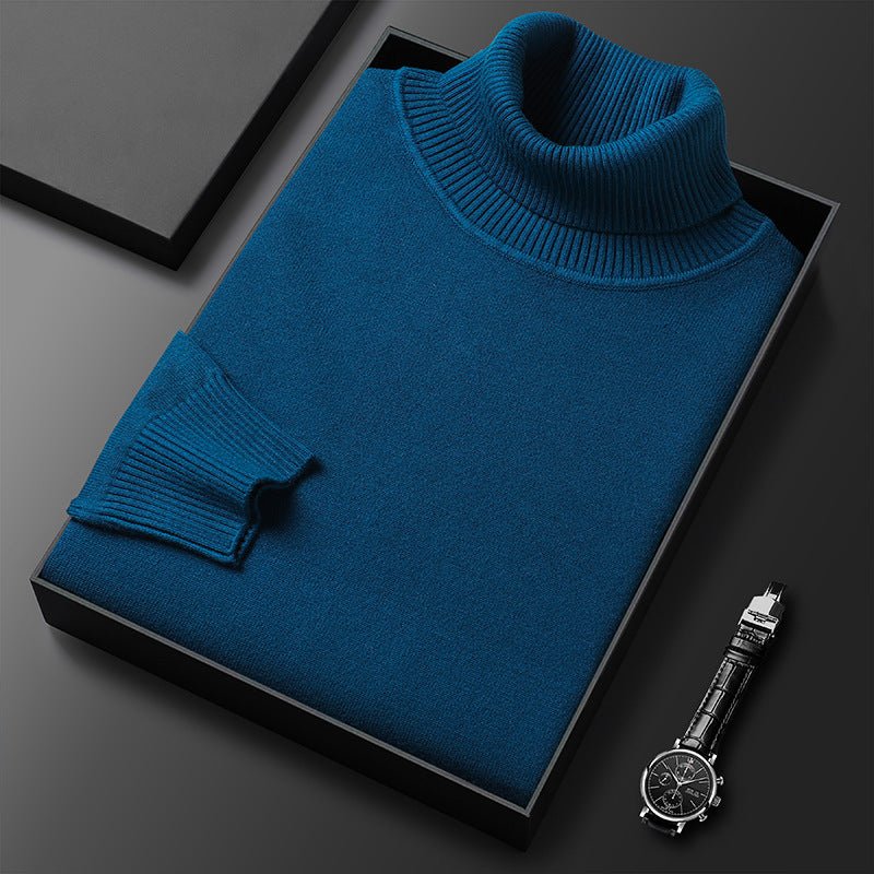 Men's Turtleneck Sweater with Roll Neck