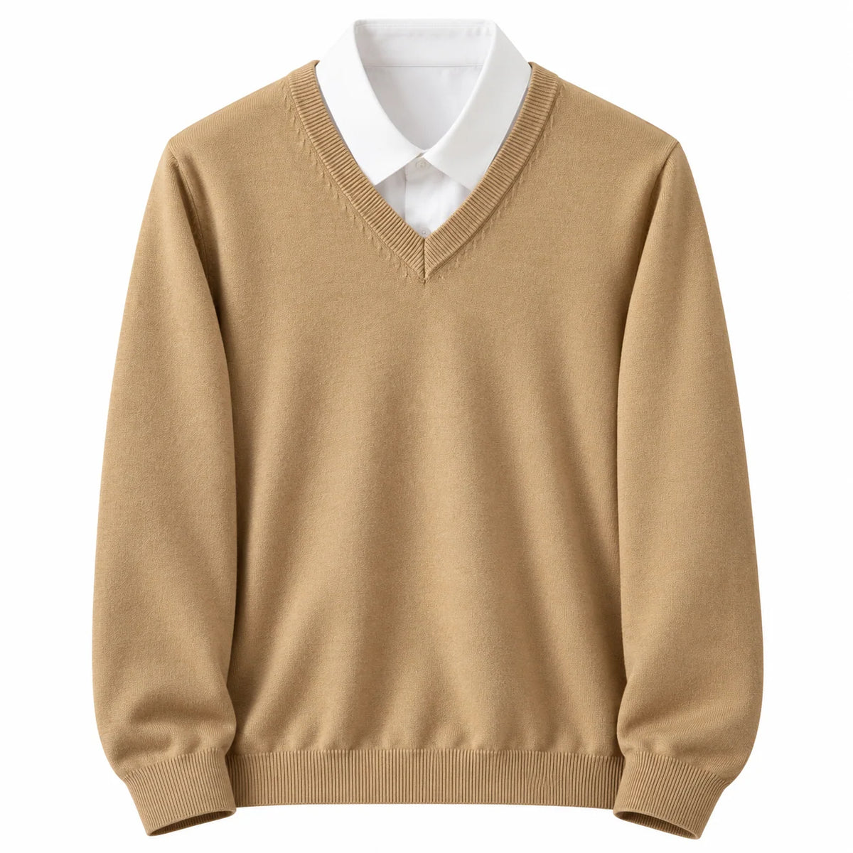 Men's V-Neck Sweater Classic Straight Fit