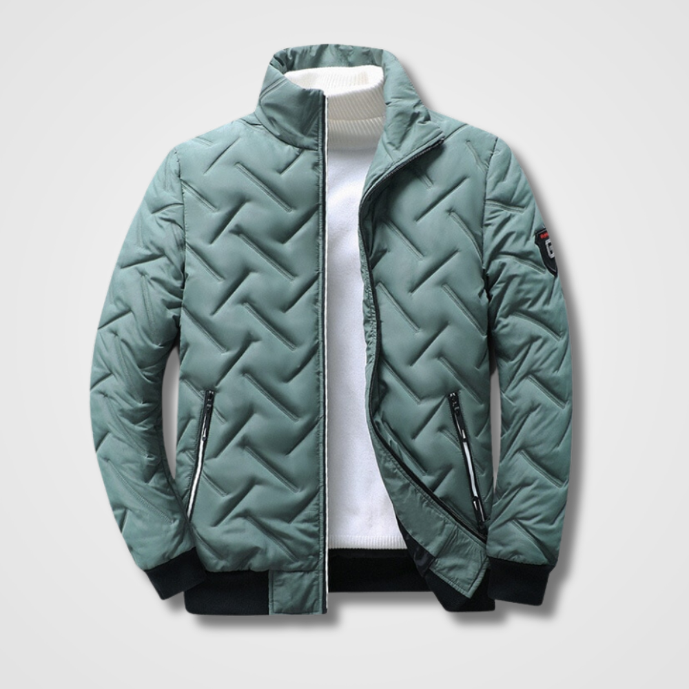 Men's Waterproof Bomber Jacket with Thermal Insulation