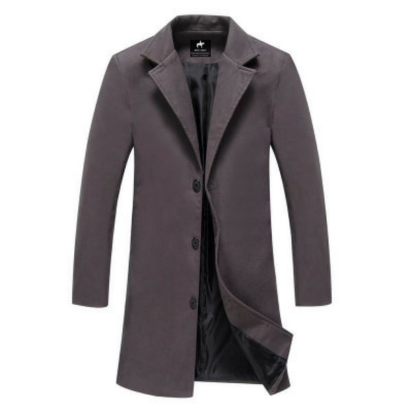 Men's Windproof Long Jacket