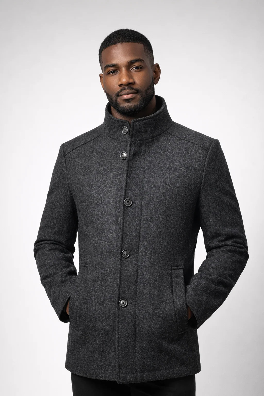 Men's Wool-Look Oliver Overcoat