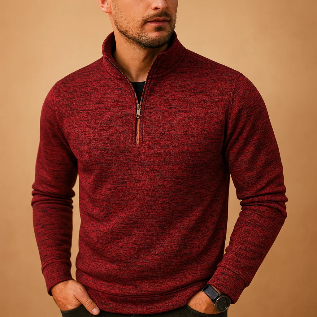 Men's Zipper Sweater Casual Modern Style