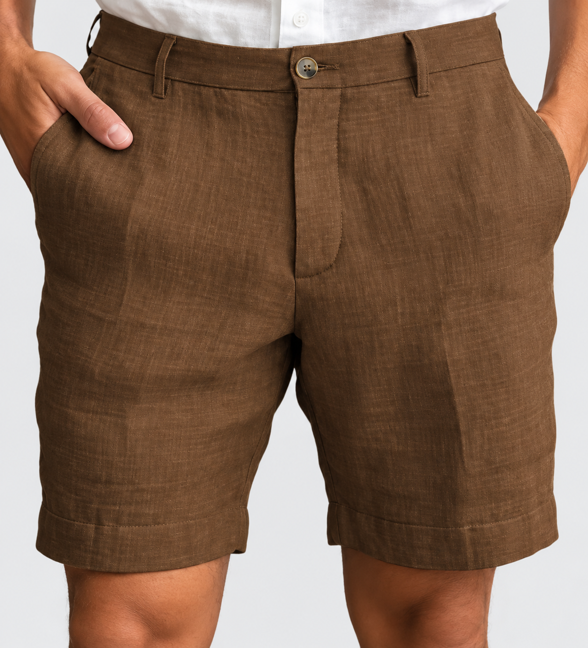 Men's Casual Flat Front Shorts