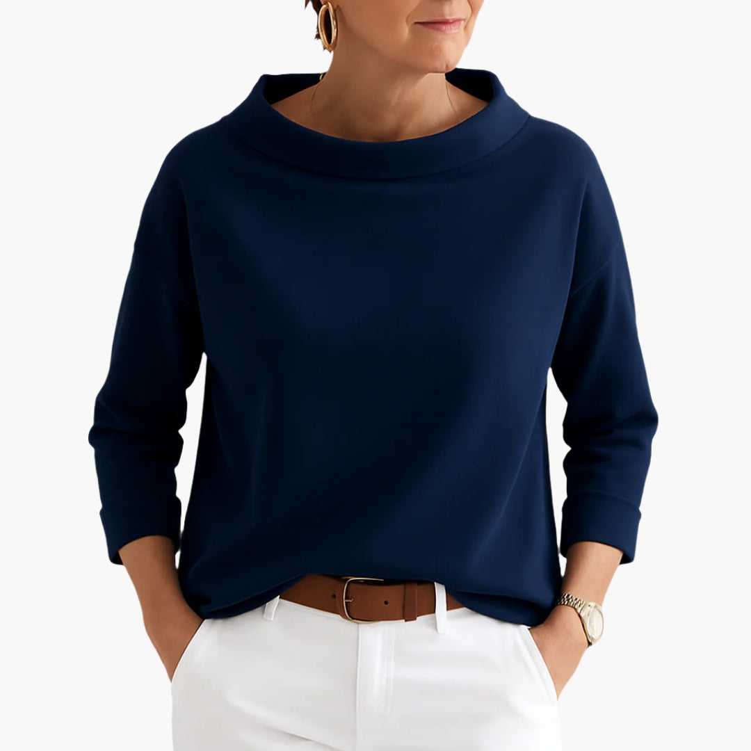 Women's Boat Neck Relaxed Fit Top