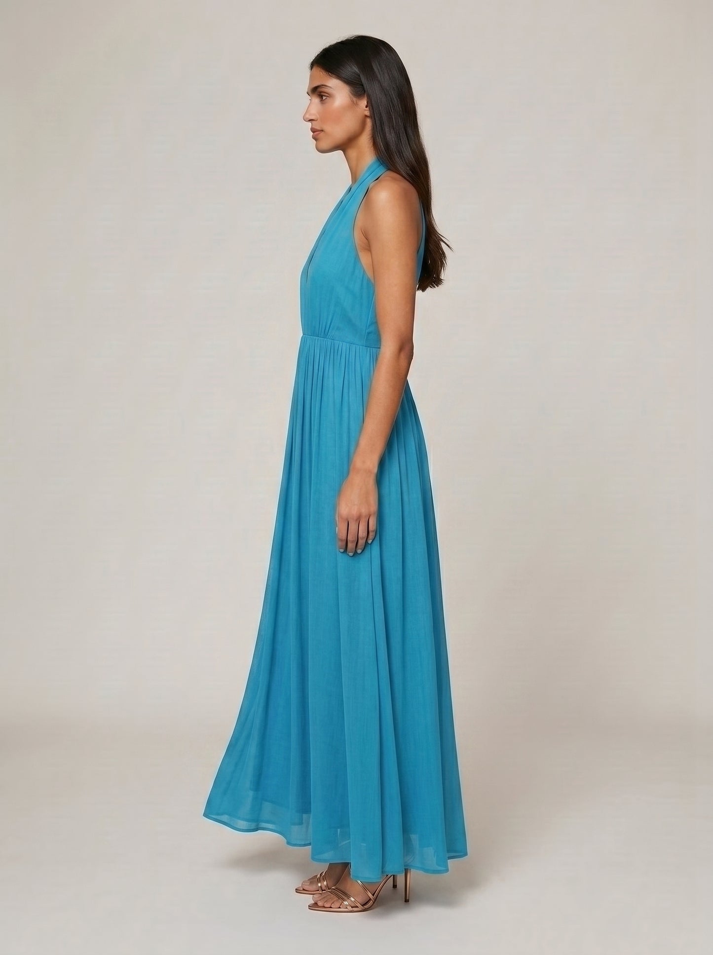 Women's Boho Halter Maxi Dress for Summer