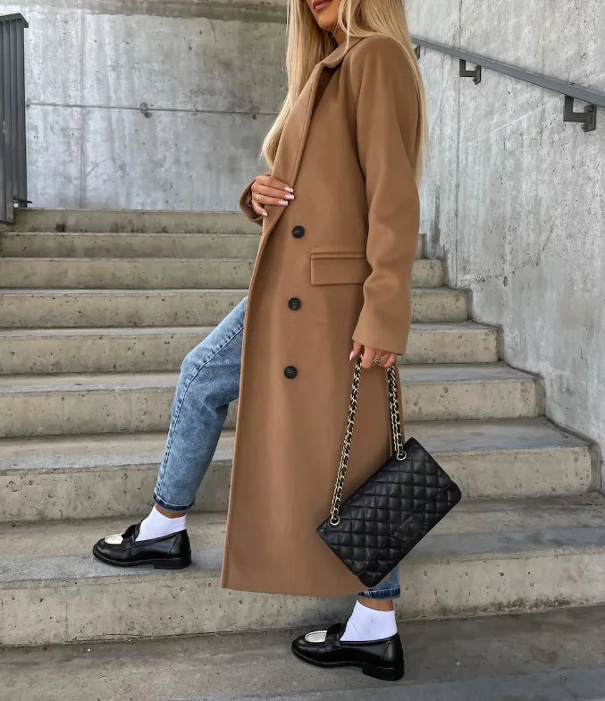 Women's Double-Breasted Winter Coat