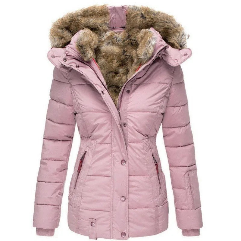 Women’s Hooded Faux Fur Coat