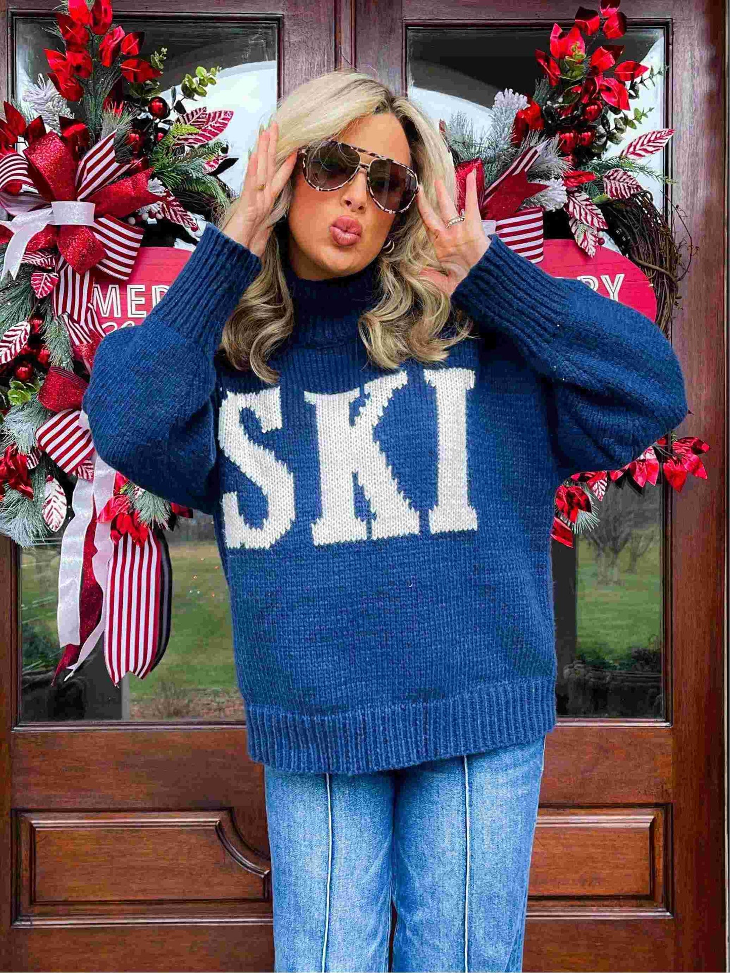 Women's Knitted Turtleneck Sweater