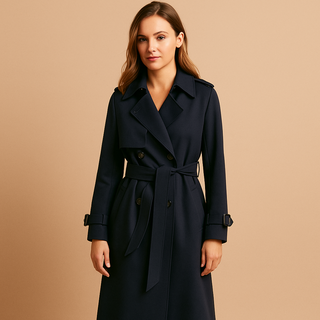 Women's Long Double-Breasted Winter Coat