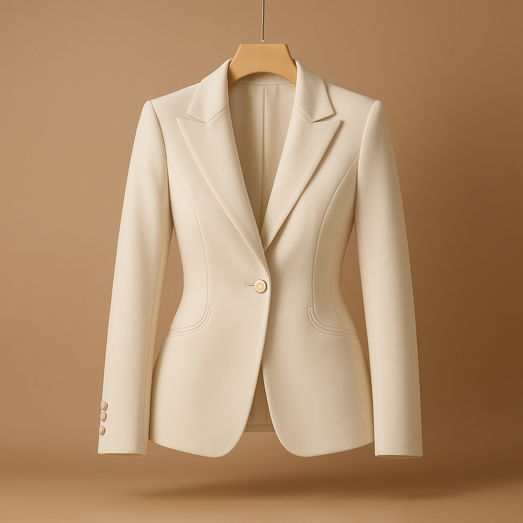 Women's Slim Fit Blazer with Lapel Collar