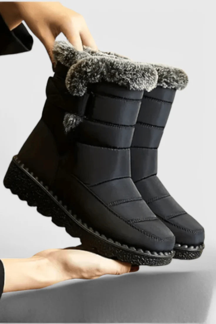 Women's Waterproof Calf-Length Boots with Non-Slip Sole