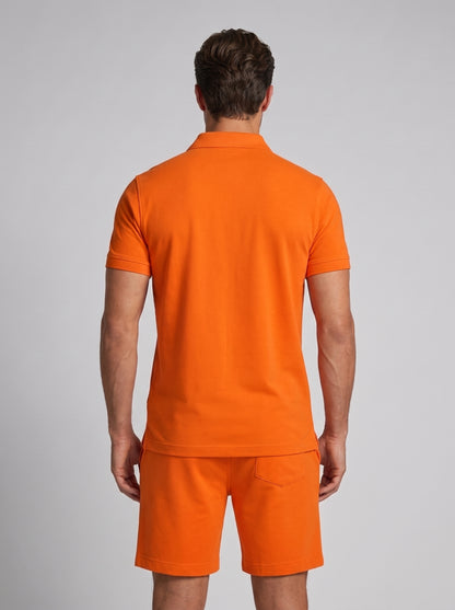 Men's Lightweight Summer Sports Polo and Shorts Set
