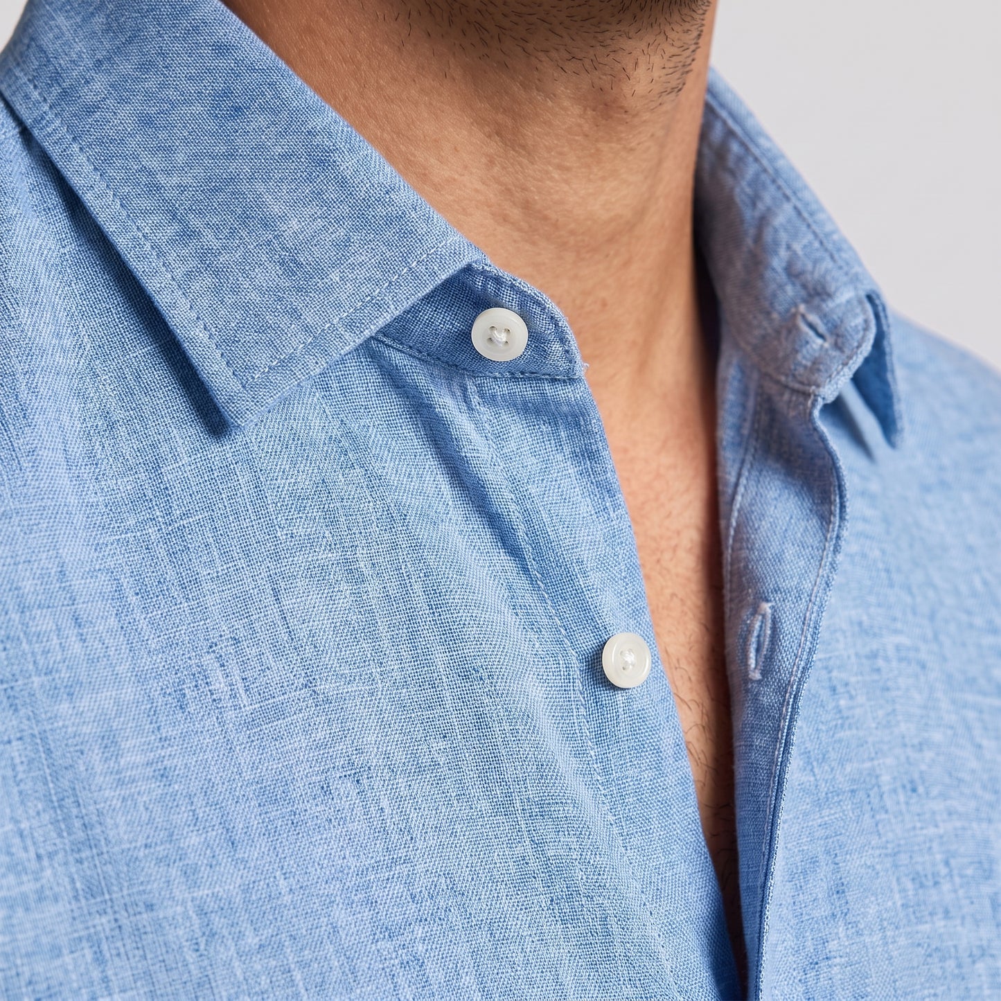 Men's Linen Short Sleeve Shirt for Summer Casual Wear