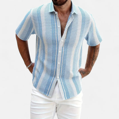 Cotton Blend Shirt – Button Front & Light Feel for Warm Days