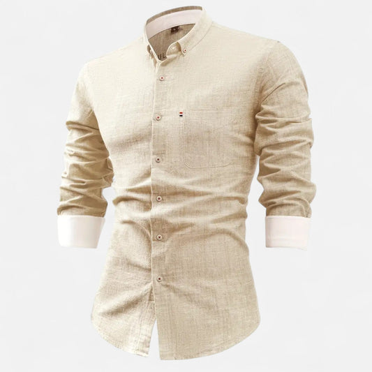 Cotton Blend Shirt – Utility Pockets & Straight Shape