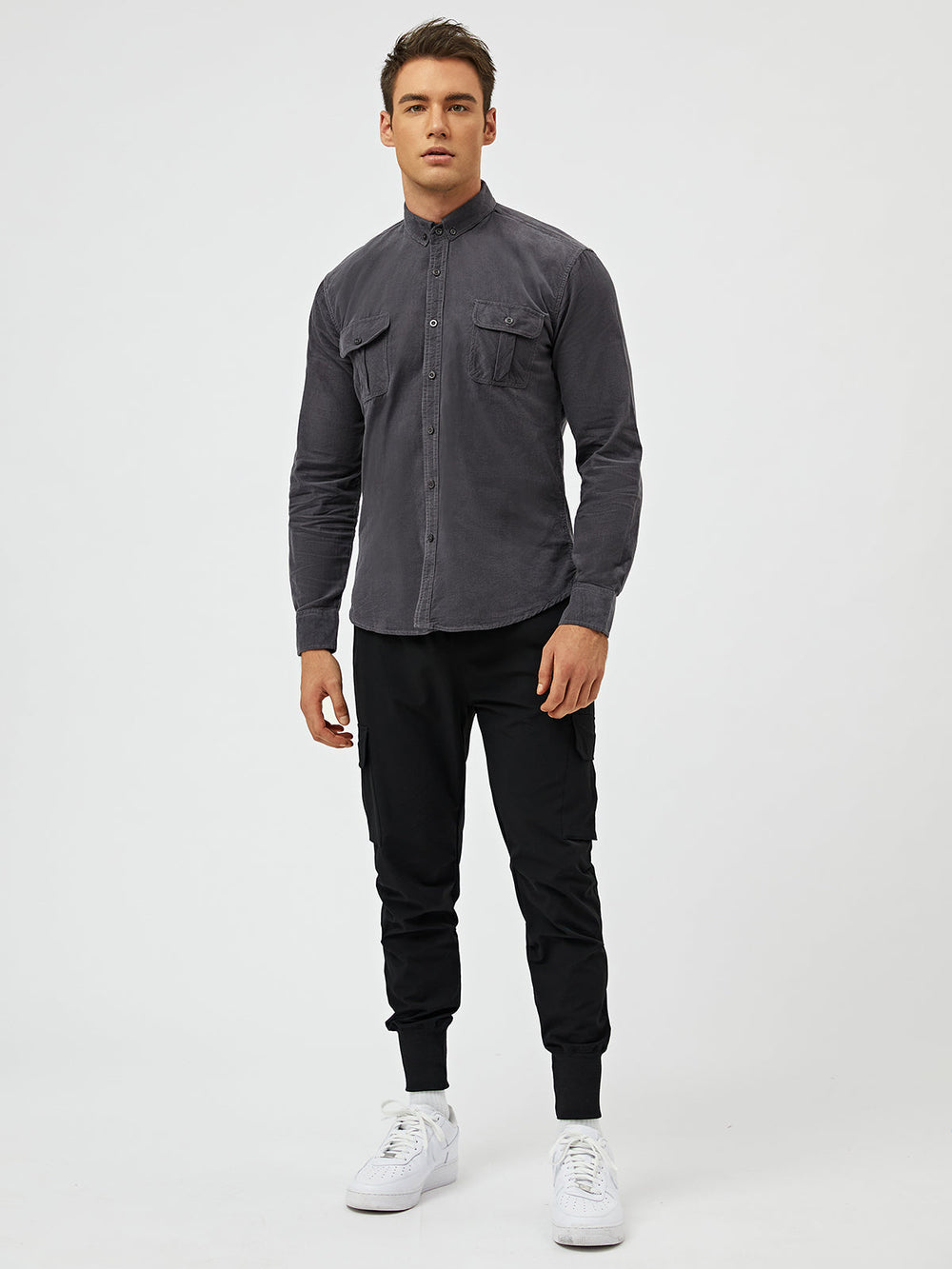 Cotton Blend Shirt – Warm Feel & Straight Cut Shape