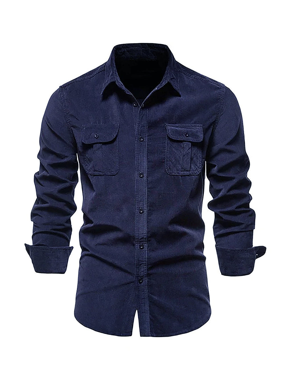 Cotton Blend Shirt – Warm Feel & Straight Cut Shape
