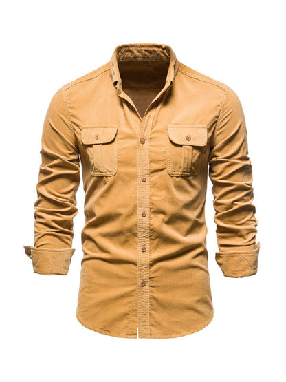 Cotton Blend Shirt – Warm Feel & Straight Cut Shape
