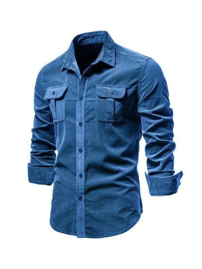 Cotton Blend Shirt – Warm Feel & Straight Cut Shape