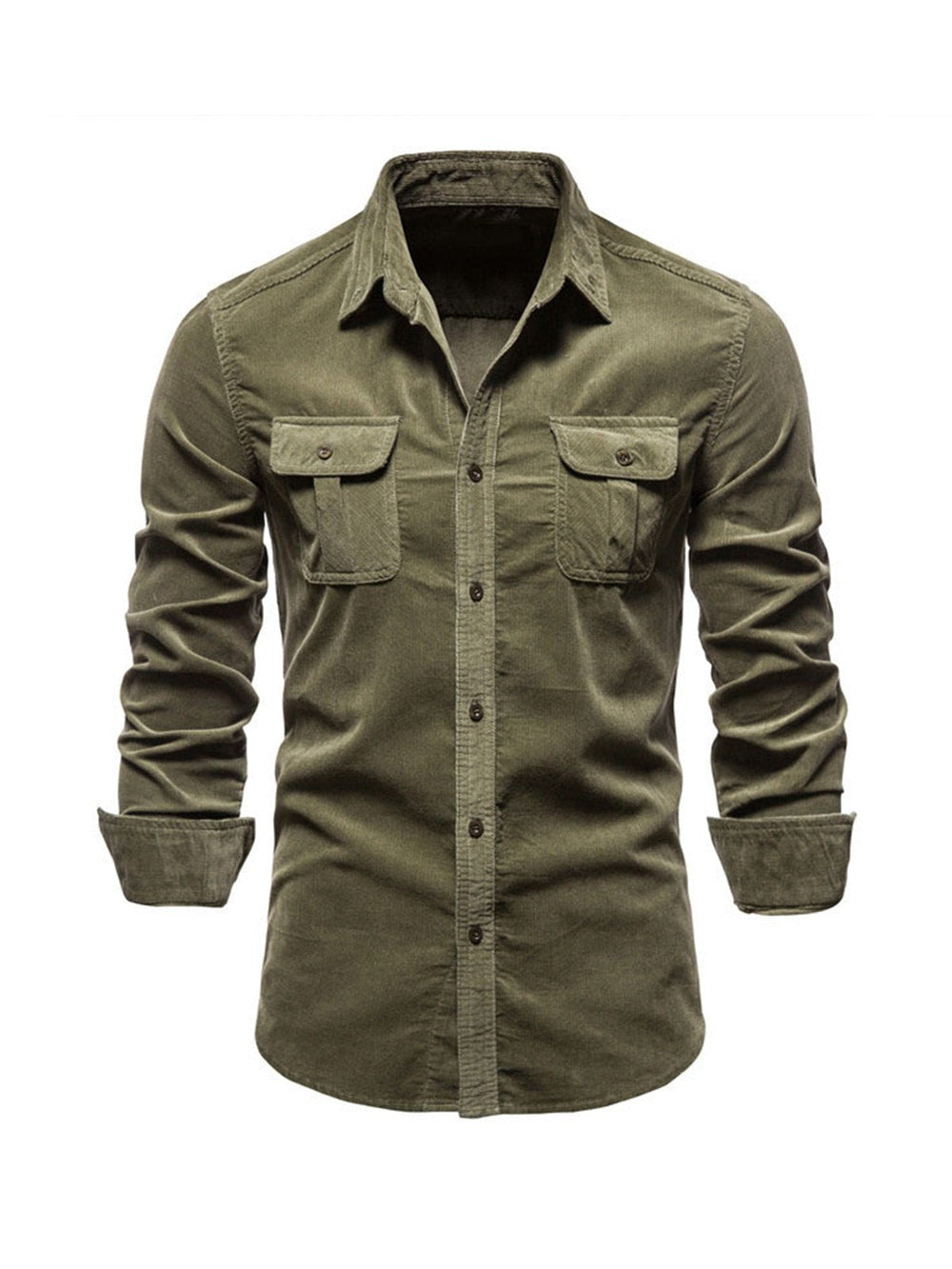 Cotton Blend Shirt – Warm Feel & Straight Cut Shape