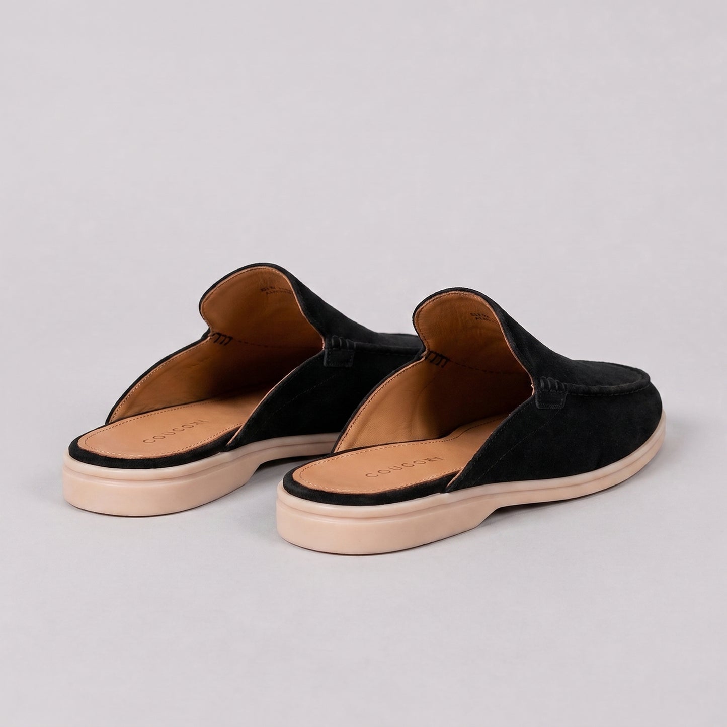 Men's Loafer Mule Slip-On Shoes with Open Heel Design