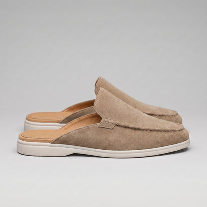 Men's Loafer Mule Slip-On Shoes with Open Heel Design