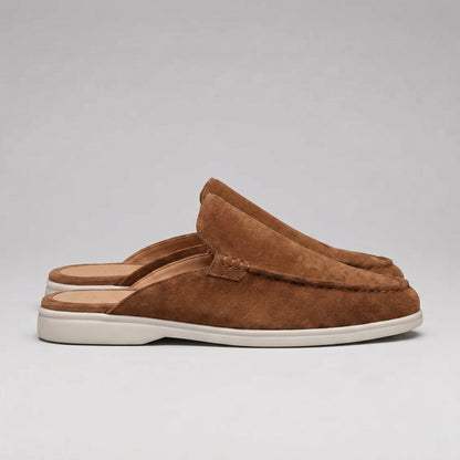 Men's Loafer Mule Slip-On Shoes with Open Heel Design