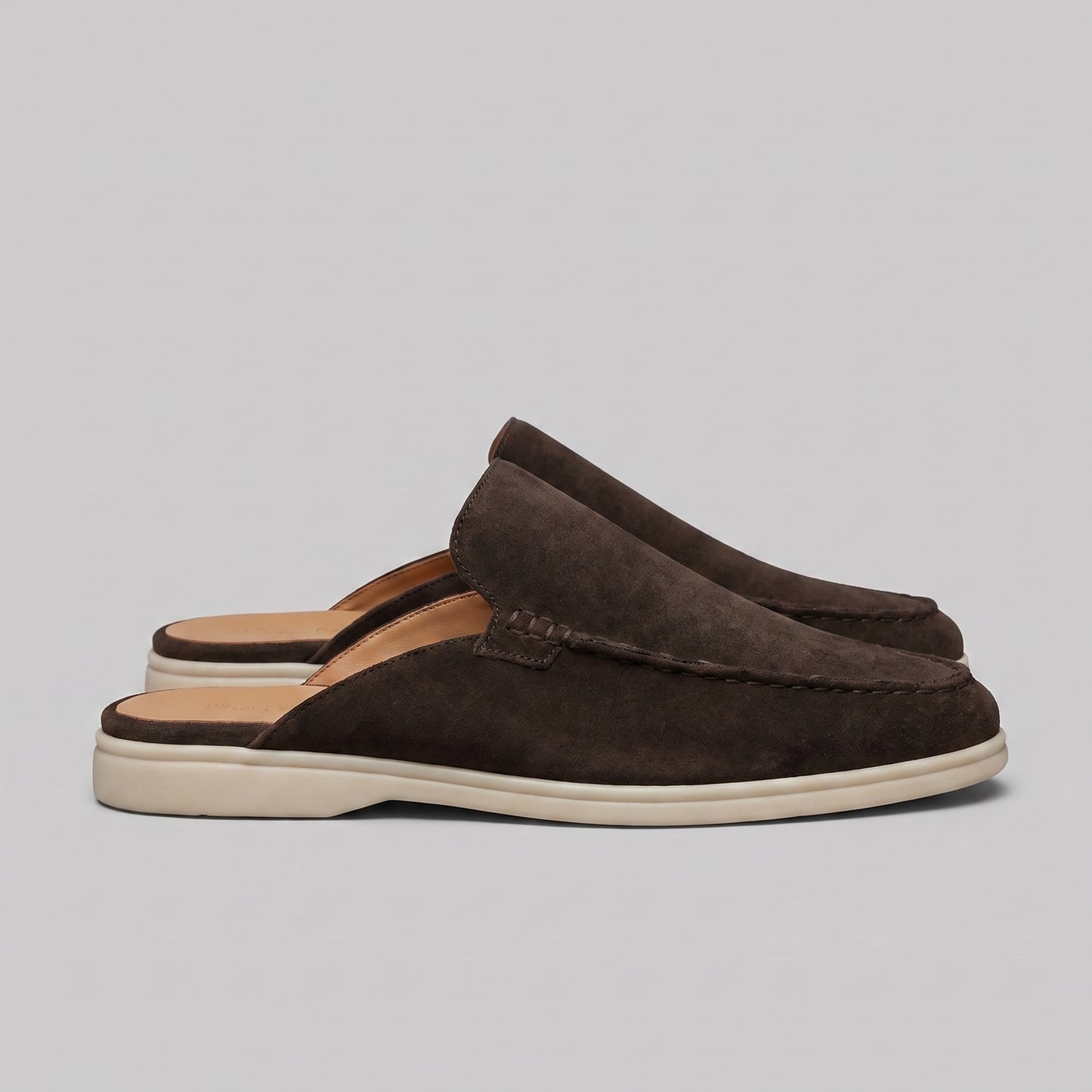 Men's Loafer Mule Slip-On Shoes with Open Heel Design