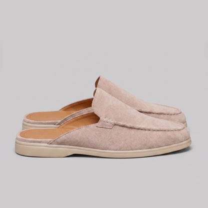 Men's Loafer Mule Slip-On Shoes with Open Heel Design